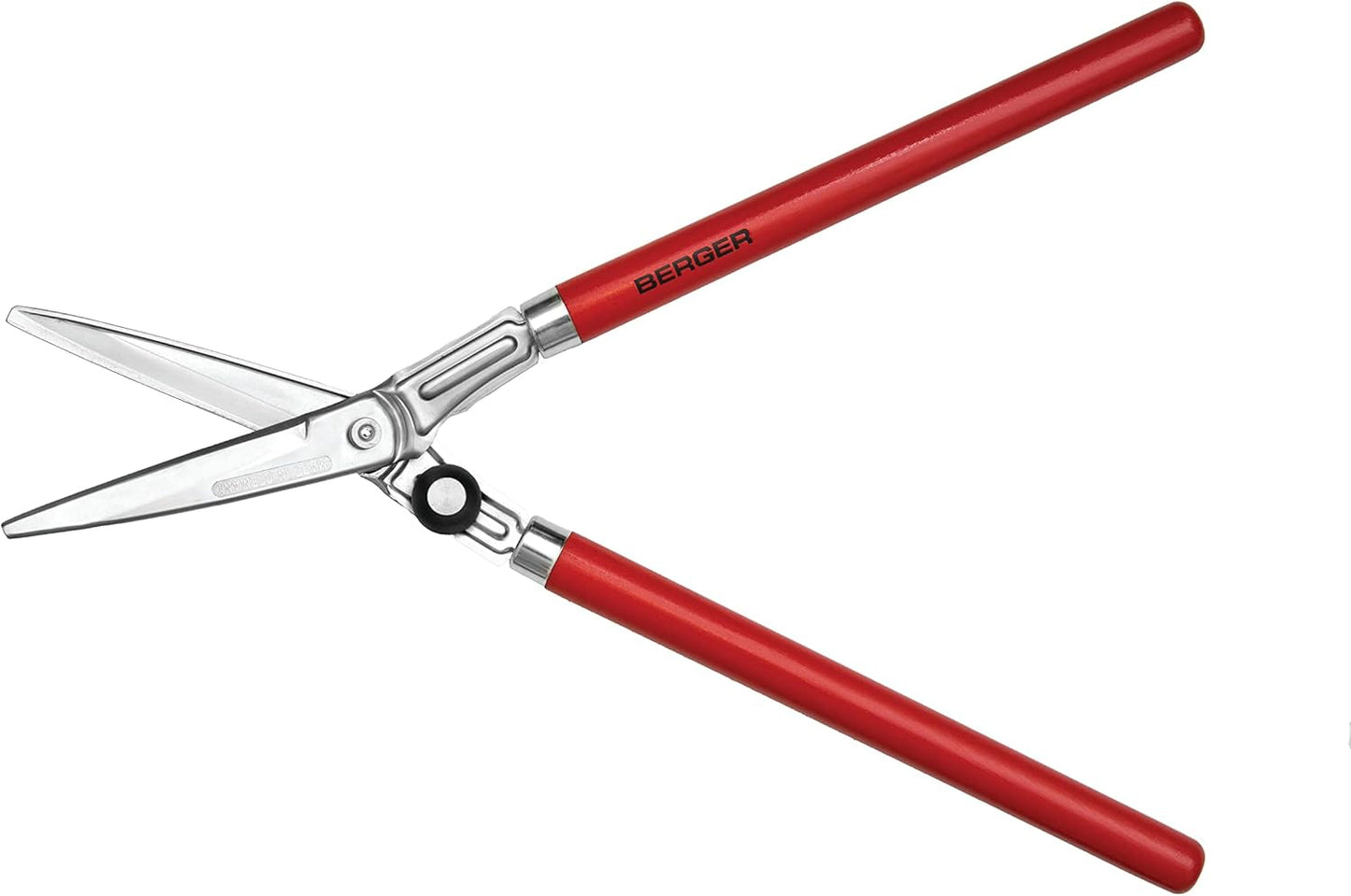 BERGER Professional Lightweight Topiary Hedge Shear, 6.3" Chromium-Plated Blades, Sap Groove to Prevent Sticking, Shock-Absorbing Buffer, Beech Wood Handles, 2520