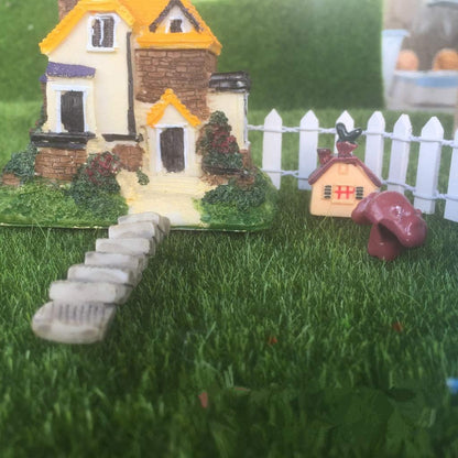 35 Inch 2-Pack Miniature Fairy Garden Fence Wood Decorative Ornament Fence for Dollhouse Succulent Plant Pot DIY Diorama Project Height 2 inch (White)