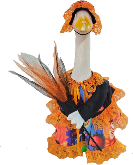 YLYGJGL Halloween Porch Goose Costume Set - 23 Inch White Goose Decor, Carnival Easter Party