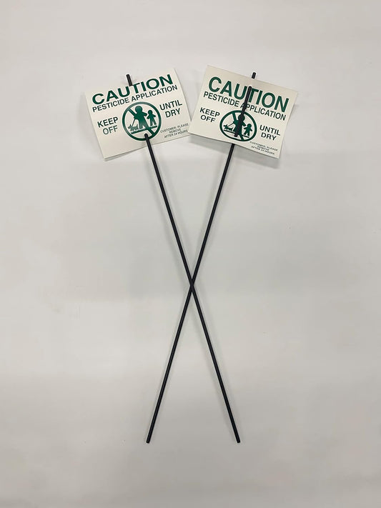 Lawn Treatment Application Stakes & Generic Signs (Economy Style Stake / 500 pc. Pack)