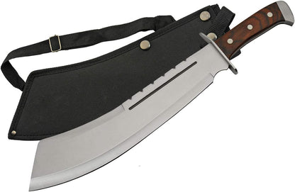 SZCO Supplies 18.25" Brown Wood Bully Machete, 926948-BK
