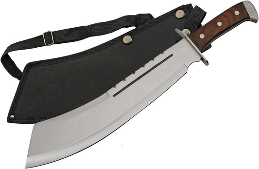 SZCO Supplies 18.25" Brown Wood Bully Machete, 926948-BK