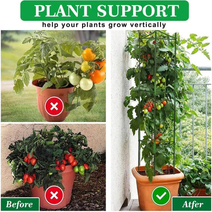 Moirsunt 4Pack Tomato Cages Plant Cages 4ft Multifunctional Tomato Support Garden Trellis Tomato Stakes Cucumber Tomato Trellis for Vertical Climbing Plants Vegetable Flowers