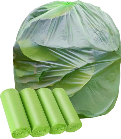 Biodegradable Trash Bags 13+ Gallon-Plant-Based Tall Kitchen compostable Waste Bags, Heavy Duty 1.18 Mil & Leakproof, 50 L, Fits 13 Gallon Bins, Recyclable -Strong Large Trash Bags (60 Count)