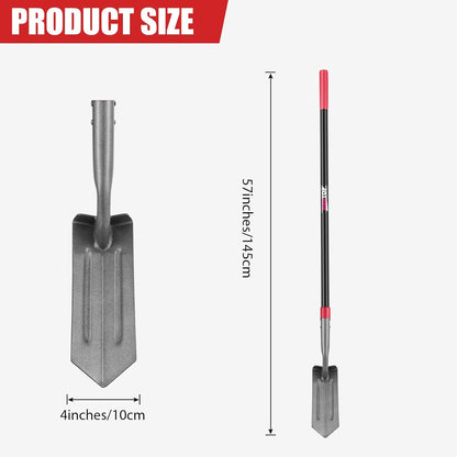 4-Inch Trench Shovel Trenching Spade Irrigation Shovel Narrow Spade Trench Digger Tool,57 inches