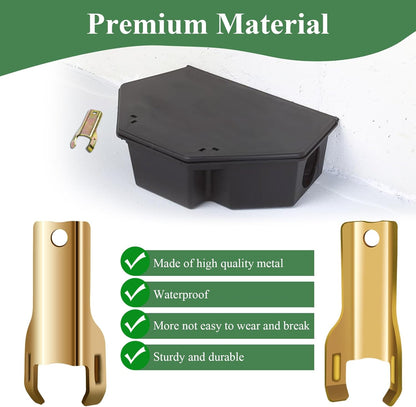 10 Pcs Metal Mouse Station Key Replacement, Fit for Bell Labs Protecta RTU, LP, Sidekick, Sidewinder, Mouse Ba it Stations & Protecta Monitors, in Home & Commercial Environment