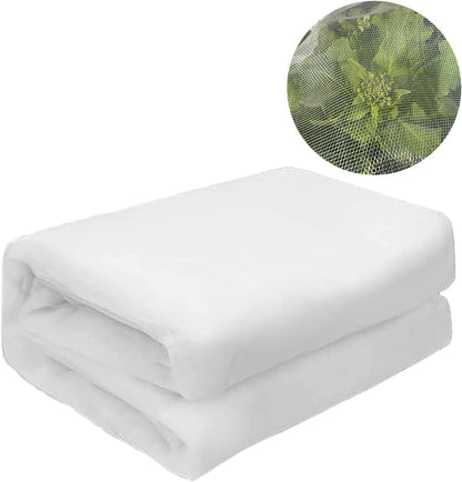 10X10Ft Garden Netting Pest Barrier Protect Rasied Bed, Greenhouse, Vegetables, Blueberry, Strawberry, Fruit Trees, Fine Mesh Mosquito Netting for Patio Against Insect Bug Flies Gnats Birds