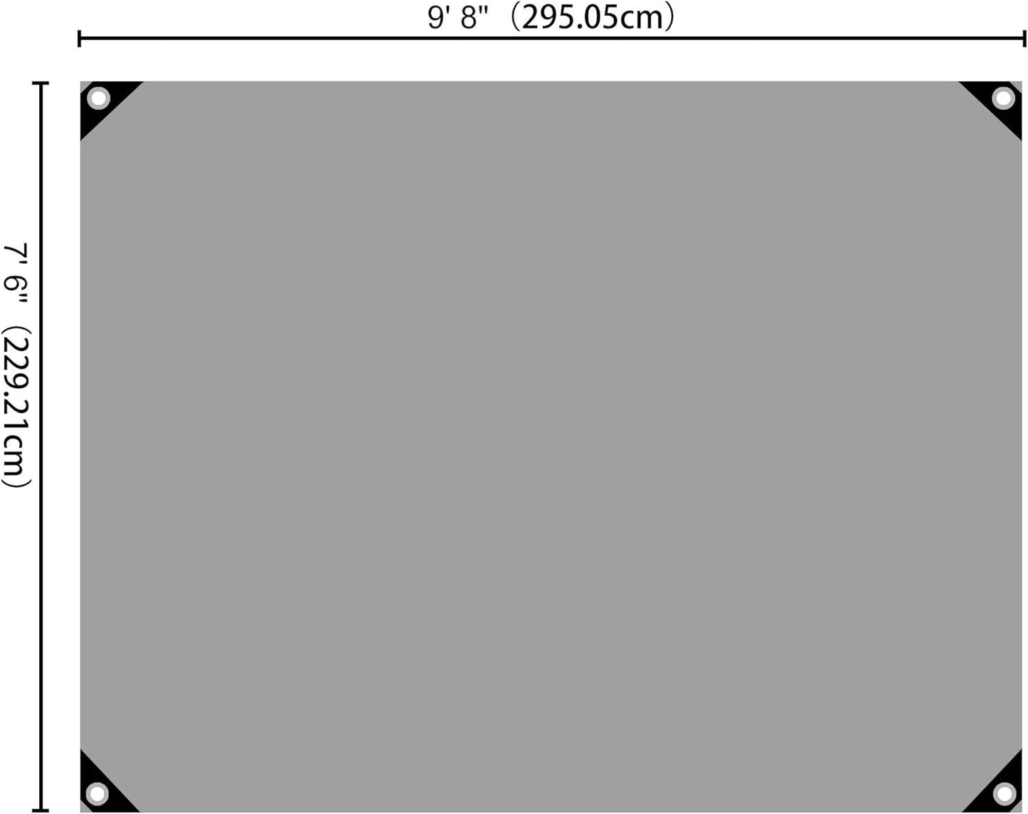 Yescom 10x8 Ft Tarp Waterproof 10 Mil Protective Cover Poly Tarpaulin Reversible Silver Black Tarps