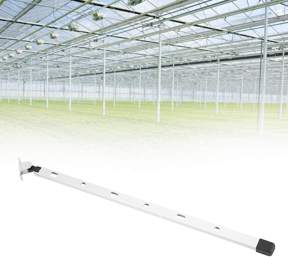 Tyenaza Manual Greenhouse Support, Aluminum Greenhouse Window Stay Kit Roof Vent Opener Bar for Garden Greenhouses Roof Ventilation