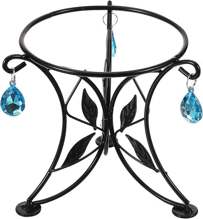 Yardwe Gazing Ball Stand, Metal Ball Stand Crystal Ball Stand Globe Stand Sphere Holder Glass Bowl Ring Metal Egg Stands (5" Diameter)