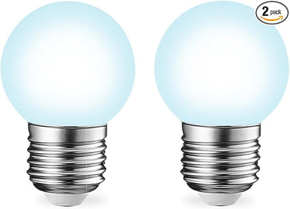 BSOD Refrigerator Light Bulb, 6000K Daylight Light Bulbs 95+ CRI, LED 5W Eq 40W, 120V E26 Base G45 Globe Small Lightbulbs, Vanity Waterproof Full Spectrum for Fridge, Bathroom, Office, Plants...