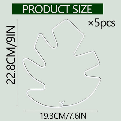 5PCS Monstera Plant Stem Support White 9 * 7.6in - Durable Stake Holder for Indoor Climbing Plants, Adjustable Installation Ideal for Fishbone Cactus and Plant Enthusiasts
