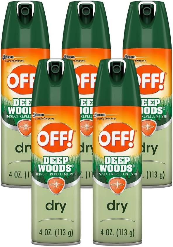Off! Deep Woods Dry Insect Repellent VIII 4 oz (5 of Pack)