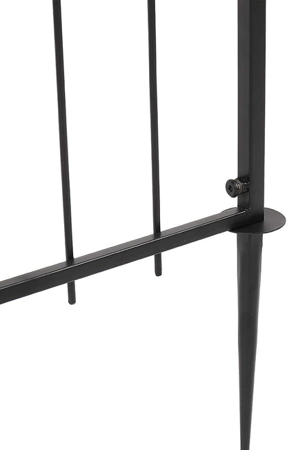 VINGLI Garden Arbor, Arch Archway for Wedding Ceremony Party, Steel Garden Trellis for Plant Climbing, Christmas Decorations Pergola for Backyard, Lawn (Black)