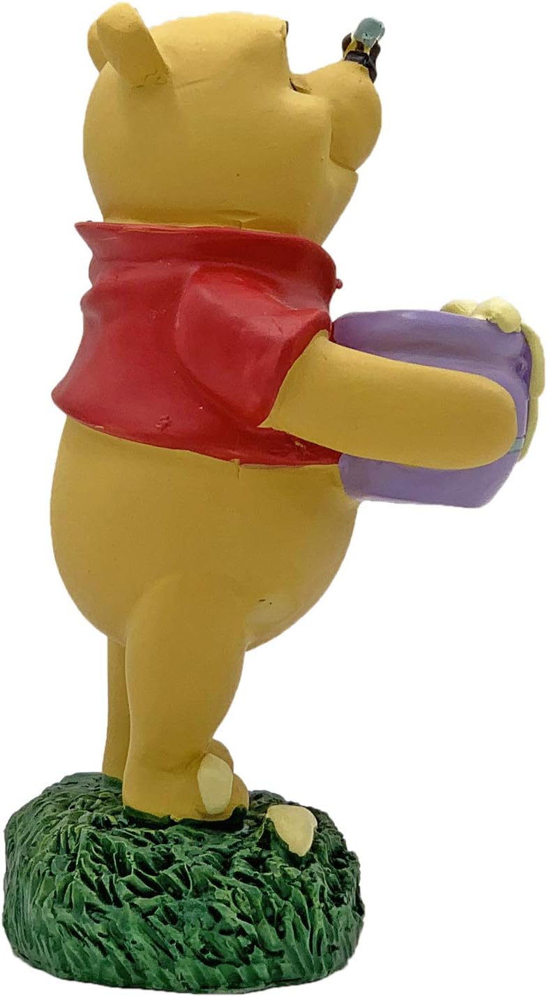 Dinsey Winnie The Pooh Honey Pot Everyday Outdoor Garden Statue, 6 inches Tall, Officially Licensed Disney Product