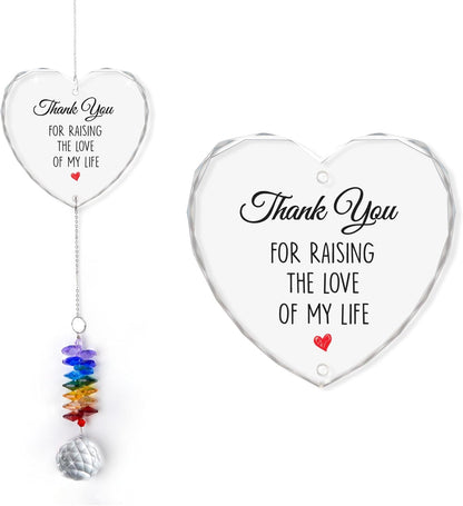 Glass Ornament Suncatcher Birthday Gift for Mother in Law - Mother of The Bride Groom - Crystal Rainbow Maker - Gift from Daughter Son in Law - Window Hangings Home Decor