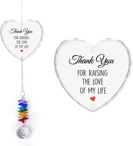 Glass Ornament Suncatcher Birthday Gift for Mother in Law - Mother of The Bride Groom - Crystal