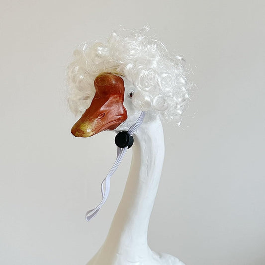 Porch Goose Wigs, Porch Goose Outfits Lawn Goose Statue Accessories for Outdoor Garden Patio Yard