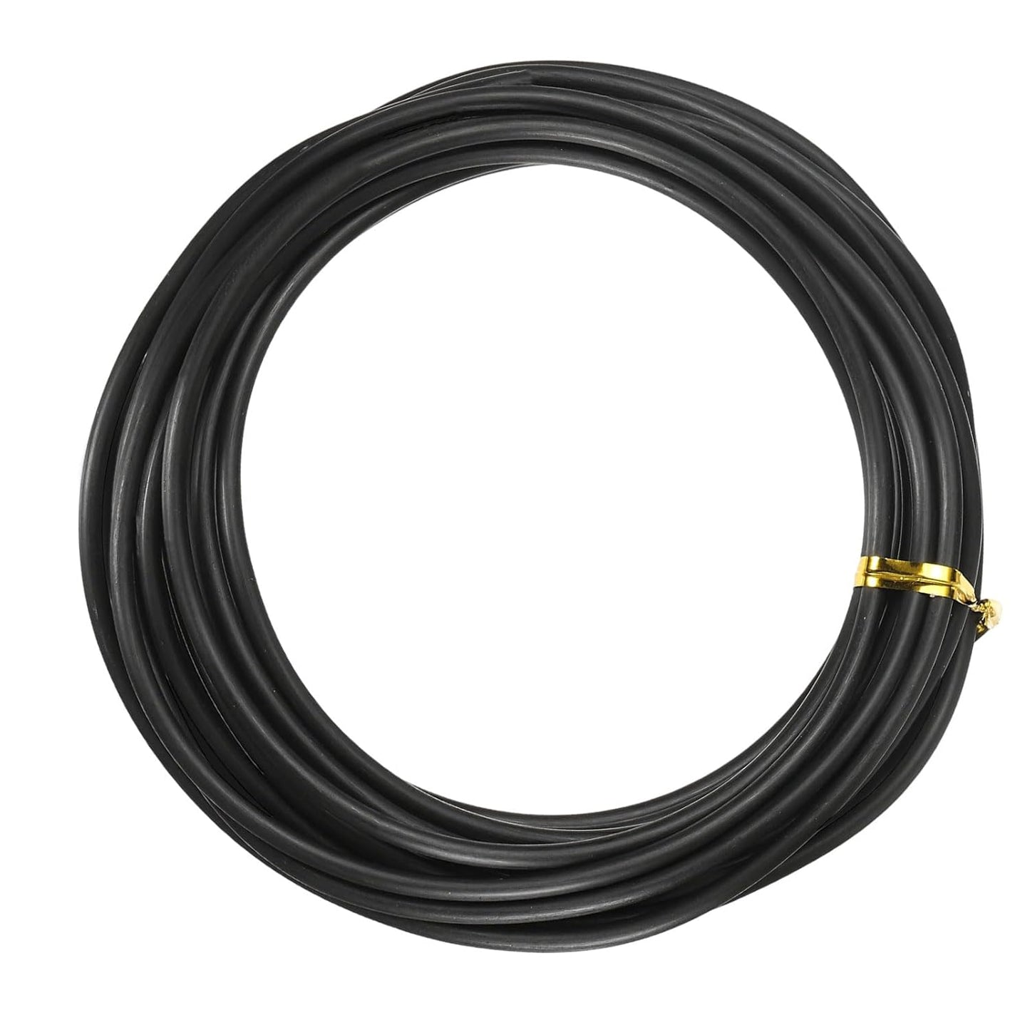 Bonsai Training Wire, 3 mm x 16.4 ft Anodized Aluminum Floral Plant Training Wire Bendable Metal Stems Accessories for Gardening Branch Fixing Crafts (Black)