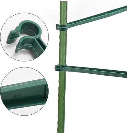 100 PCS Tomato Cage Connectors, Stake Arms for Tomato Cage, Expandable Trellis Connectors Plant Support Garden Stakes 12.6” Garden Plants Stake Arms Fit for 16mm Stakes, for Climbing Plants, Flowers