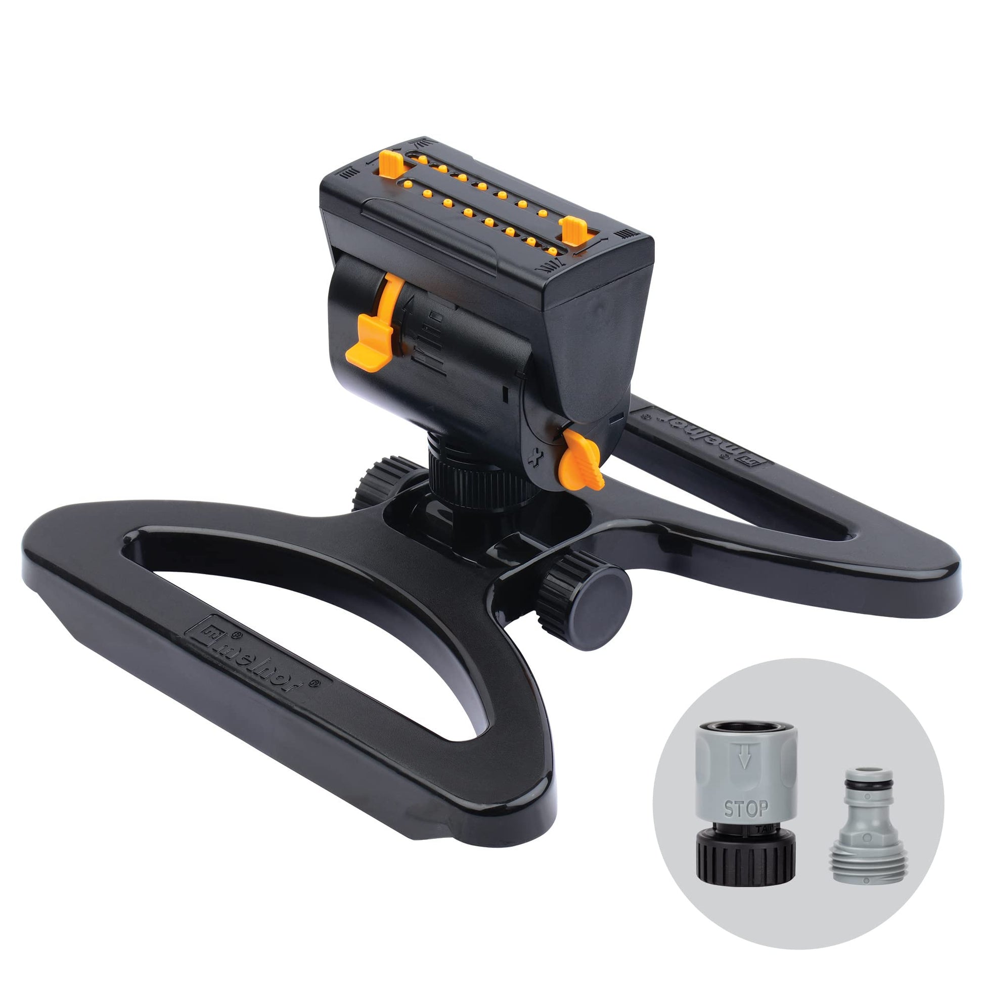 Melnor MiniMax Turbo Sprinkler, 4000 Sq Ft: 360°, Flow, Width, Range Adjust