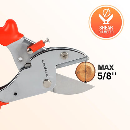 7" Professional Anvil pruner with SK-5 Blades, Best for Dry, Dead Stems & Branches, Plastic, Rubber.Gardening Clipper ，Cut-Multi-Purpose handheld shears for Industry & Crafts|LFXP1107
