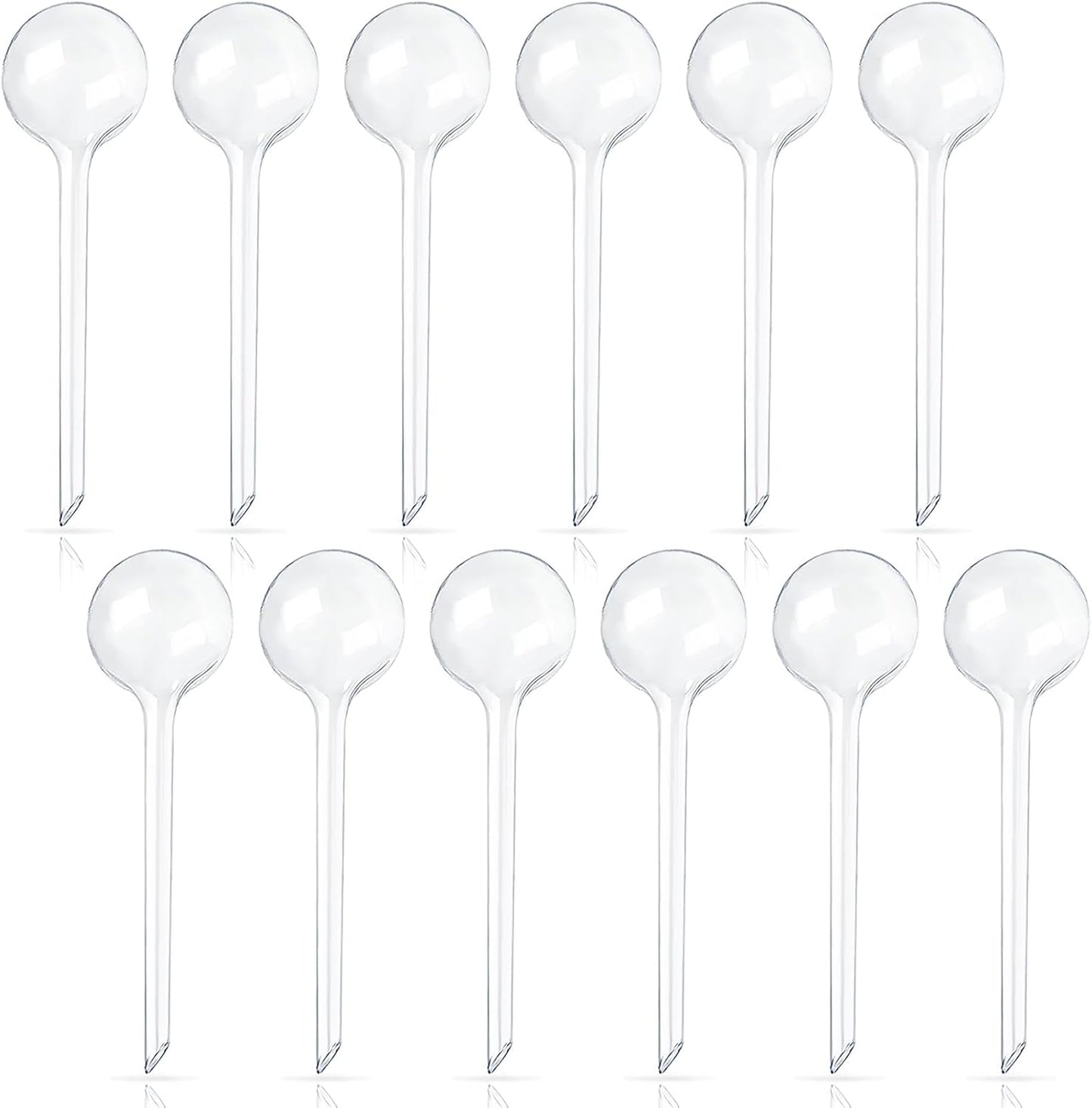12 Pcs Large Plastic Self-Watering Bulbs,Clear Automatic Watering Globes,Clear Automatic Watering Bulbs for Plants,Graden,Flowers