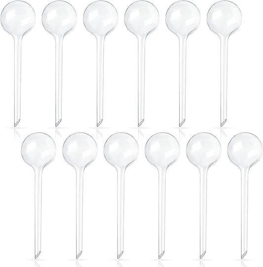 12 Pcs Large Plastic Self-Watering Bulbs,Clear Automatic Watering Globes,Clear Automatic Watering Bulbs for Plants,Graden,Flowers