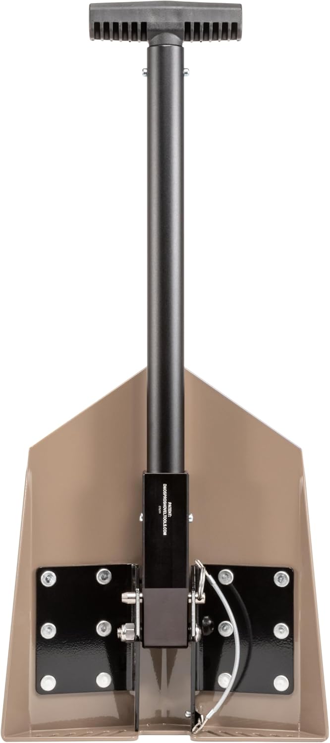 DMOS Delta Shovel - Collapsible Heavy-Duty Steel Folding Shovel for Camping, Overlanding, Survival, Military, Hunting, & Off-Road Use - Flat Dark Earth - Pro