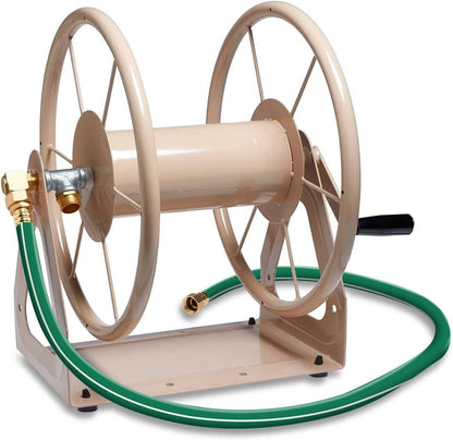 Worth Short Lead-in Green Garden Hose 5/8 in. x 6 ft. -Kink Free, No Leaking, Male/Female Fittings -Heavy Duty Durable Flexible Lightweight Water Pipe -Brass Aluminum Ends for Household & Yard Use