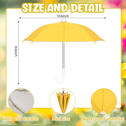 Raincoat Goose Outfit Porch Goose Clothes for 23" Lawn Outdoor Garden Yard Patio Statue Spring Decor (Yellow)