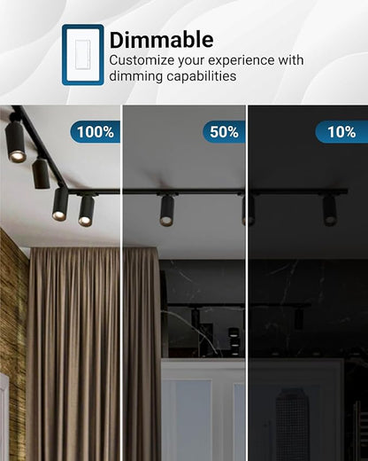 Sunco 48 Pack MR16 LED Bulb, GU10 Dimmable Track Light Bulbs, 5.5W=50W, 3000K Warm White, 550 LM, 25000 Lifetime Hours UL.