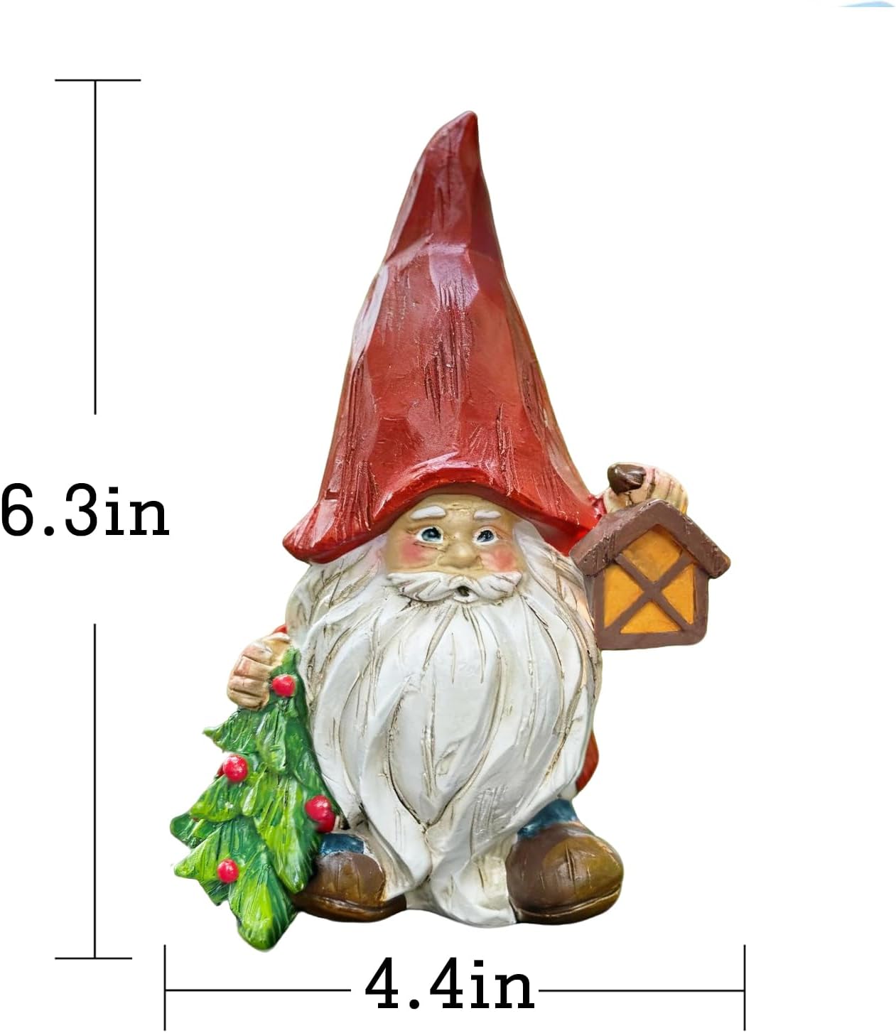 Garden gnome Statue Decoration, 6.4", for Indoor and Outdoor Home Balcony, Courtyard, and Lawn, Suitable for gnome and Gardening Enthusiasts, a Gift for mom, Women, or Birthday Present.