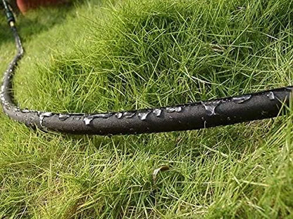 LINEX Garden Flat Soaker Hose 1/2" x 15 ft for Garden Beds Drip Irriagtion Hoses Heavy Duty Save Water 80%