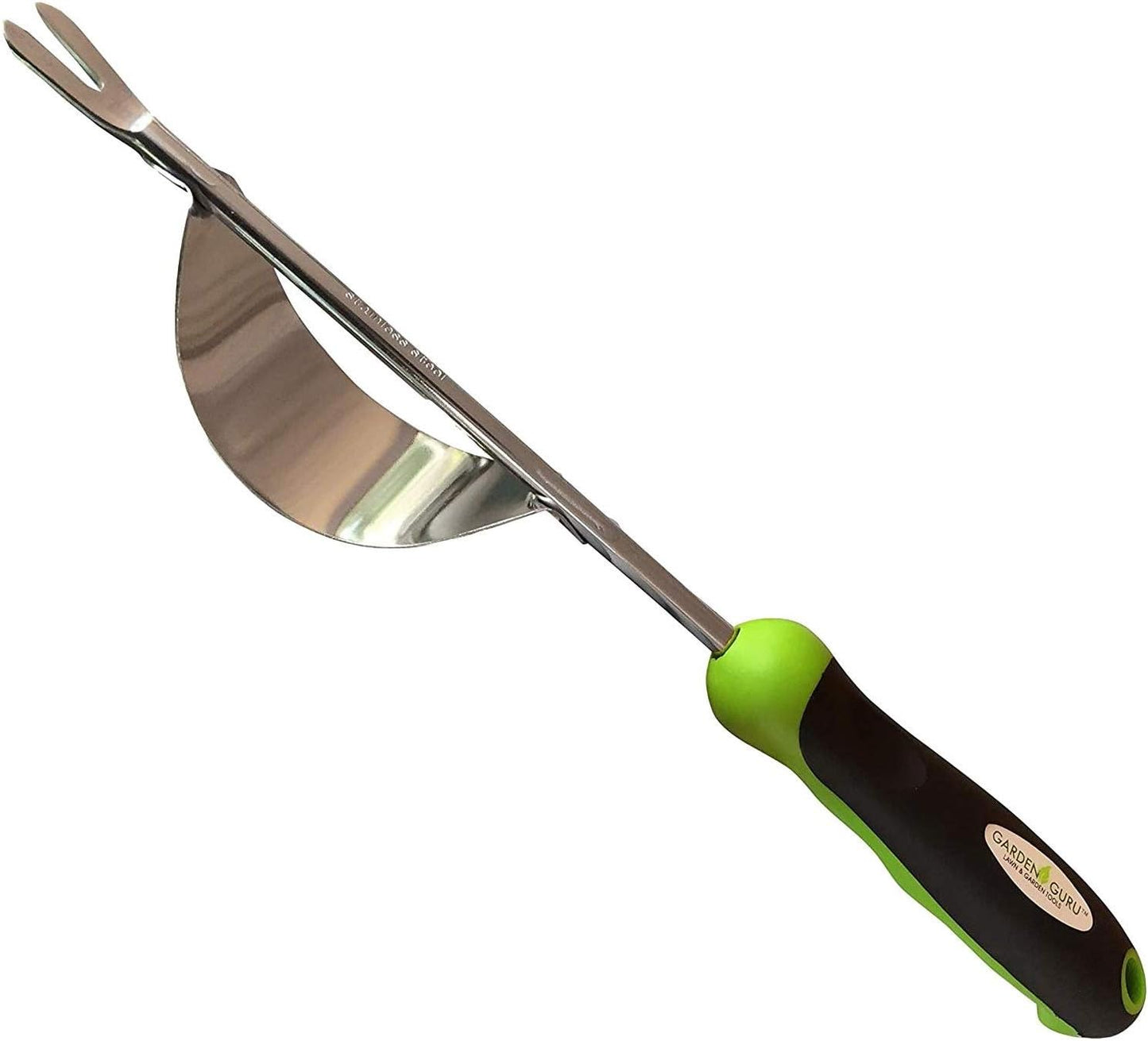 Garden Guru Dandelion Weeder Tool with Ergonomic Handle - Stainless Steel Weed Puller for Planting, Weeding, Flower and Vegetable Care in Lawn Garden Yard | Rust Resistant (Fulcrum 2 Pack)