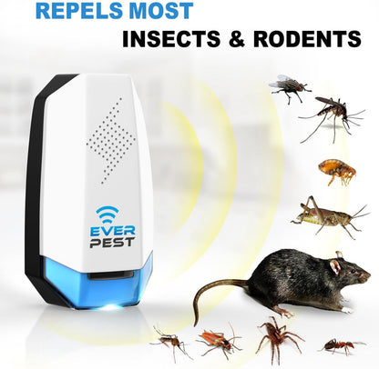 Ultrasonic Pest Control Repeller (2-Pack) Plug in Flea Rat Roach Mosquito Cockroaches Rodent Spider Scorpion Fruit Fly Insect Indoor Plug Repellent [office_product]