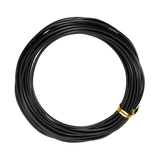 Bonsai Training Wire, 2mm x 32.8 ft Anodized Aluminum Floral Plant Training Wire Bendable Metal Stems Accessories for Gardening Branch Fixing Crafts (Black)