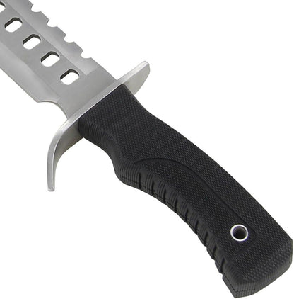 Armory Replicas Sporting Sawback 17 Knife with Dual Grit Sharpening Stone