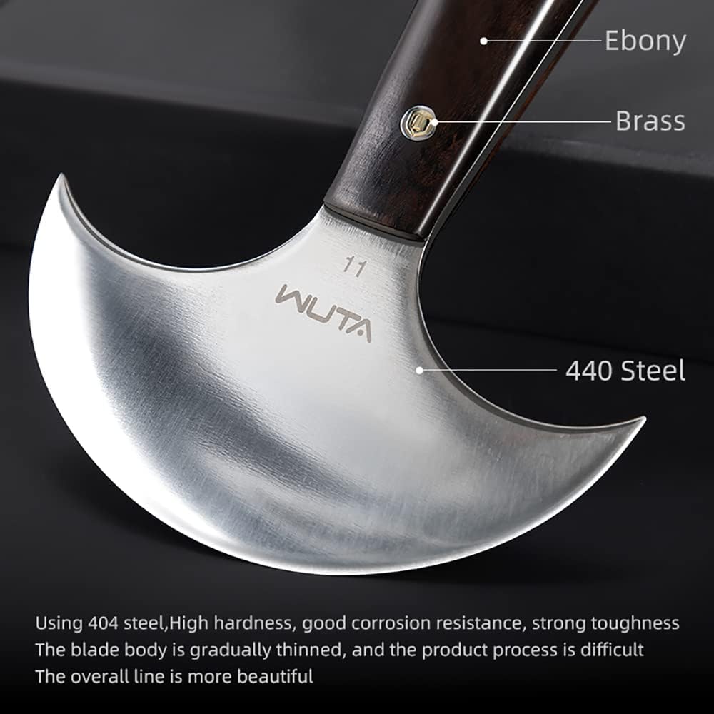 WUTA Leather Cutting Knife Ultra Sharp Round Head Craft Skiving Cutting Tools Round Leathercraft Knife DIY Handmade Senior Leather Tools (11# 4 inches)