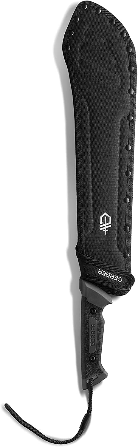 Gerber Gear Gator Bolo 22" Gardening Machete, Full Tang Knife with Plain Edge, Gator Grip and Protective Sheath
