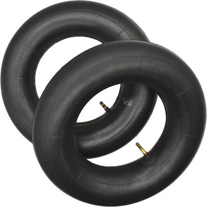 4.00-8 Wheelbarrow Inner Tube (2 pack),with TR87 Bent Straight Valve Tyre, work for 4-8 4.8/4.00-8 tire onto Barrow Sack Truck Trolley Spare Wheel, wheelbarrow, and more
