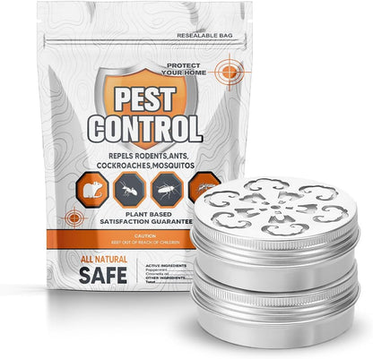 Pest Repellent for Car, Rodent Repellent Indoor & Outdoor, Natural Mint Mouse/Rat Repellent, Keep Mice, Spiders, Ants and Cockroaches Away, Peppermint Oil Pest Deterrent - 2P