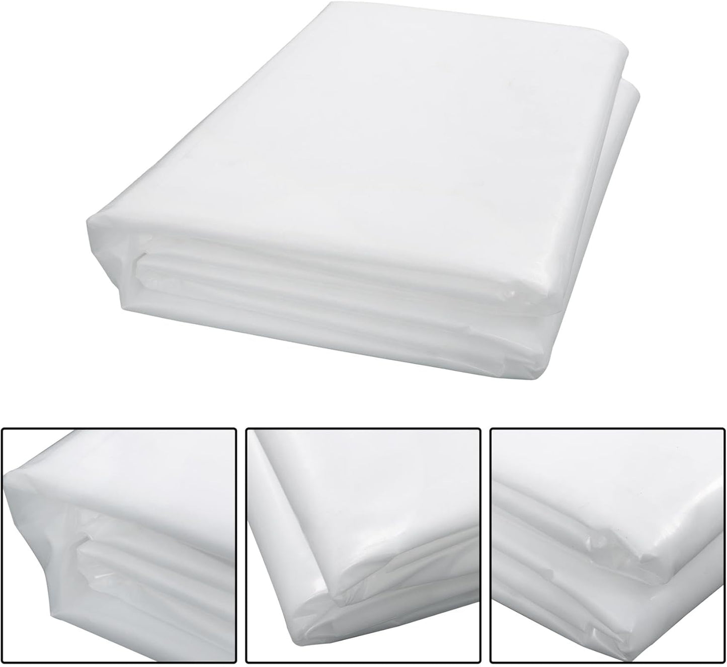 24 x 25FT Greenhouse Plastic Sheeting, 6 Mil Heavy Duty Clear Polyethylene Film, Covering for Gardening, Farming