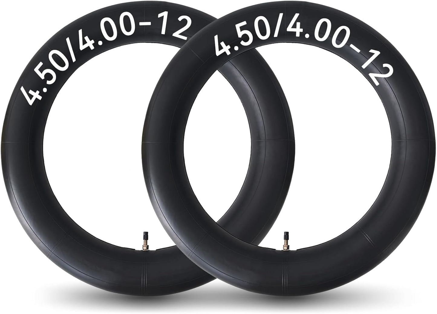 HXYCNNA 2 Pack 4.50-12 4.00-12 Inner Tube Heavy Duty with TR13 Straight Stem for Golf Carts Tractor Hand Trucks, Wheelbarrows, Mower