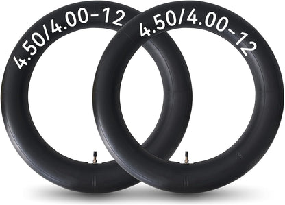 HXYCNNA 2 Pack 4.50-12 4.00-12 Inner Tube Heavy Duty with TR13 Straight Stem for Golf Carts Tractor Hand Trucks, Wheelbarrows, Mower