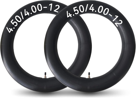HXYCNNA 2 Pack 4.50-12 4.00-12 Inner Tube Heavy Duty with TR13 Straight Stem for Golf Carts Tractor