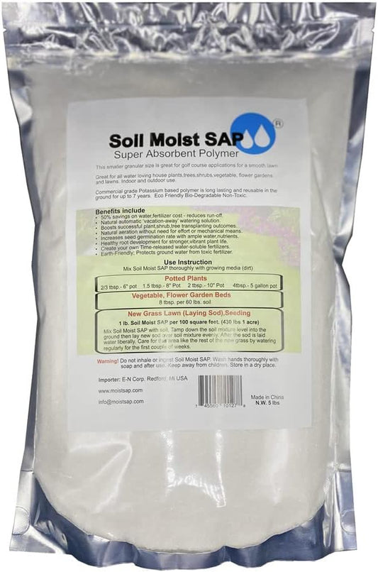 Super Absorbent Polymer Helps Plant Growth and Plant Establishment (45 Pounds)