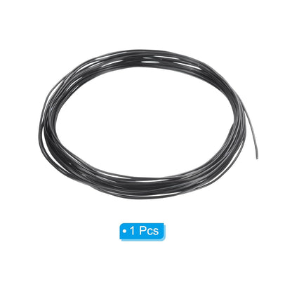 PATIKIL 1mm Bonsai Training Wire, 1 Roll Floral Wire Stems Anodized Aluminum Tree Wire 16.4 Feet Total for Gardening Branch Fixing, Black