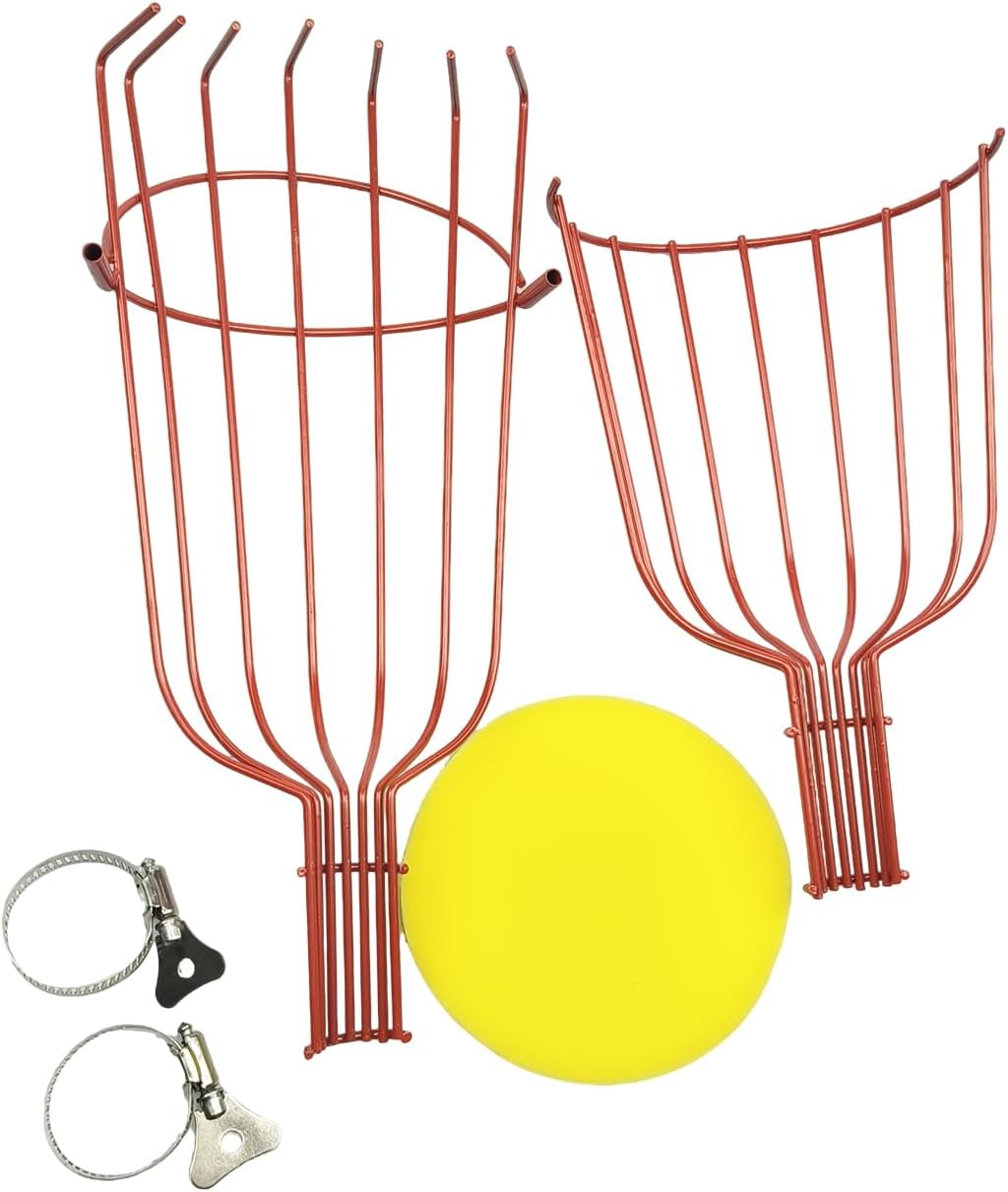 Stainless Steel Fruit Picker Basket Tool for Apple, Cherry, Berry, Orange, Blueberry, Mango, Avocado, Lemon, Peach Harvesting (Only Head)