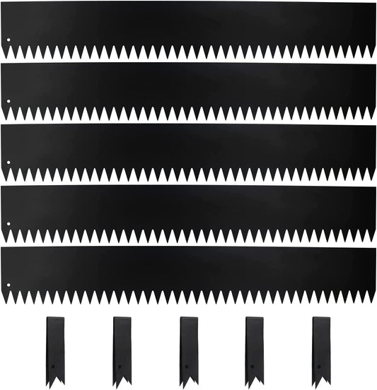 5 Pack - 40'' L x 6'' H Steel Landscape Edging Border Edging for Landscaping Metal Garden Edging Lawn Edging No dig Hammer in Edging for Gravel Yard Pathway(16.7FT Total Length)